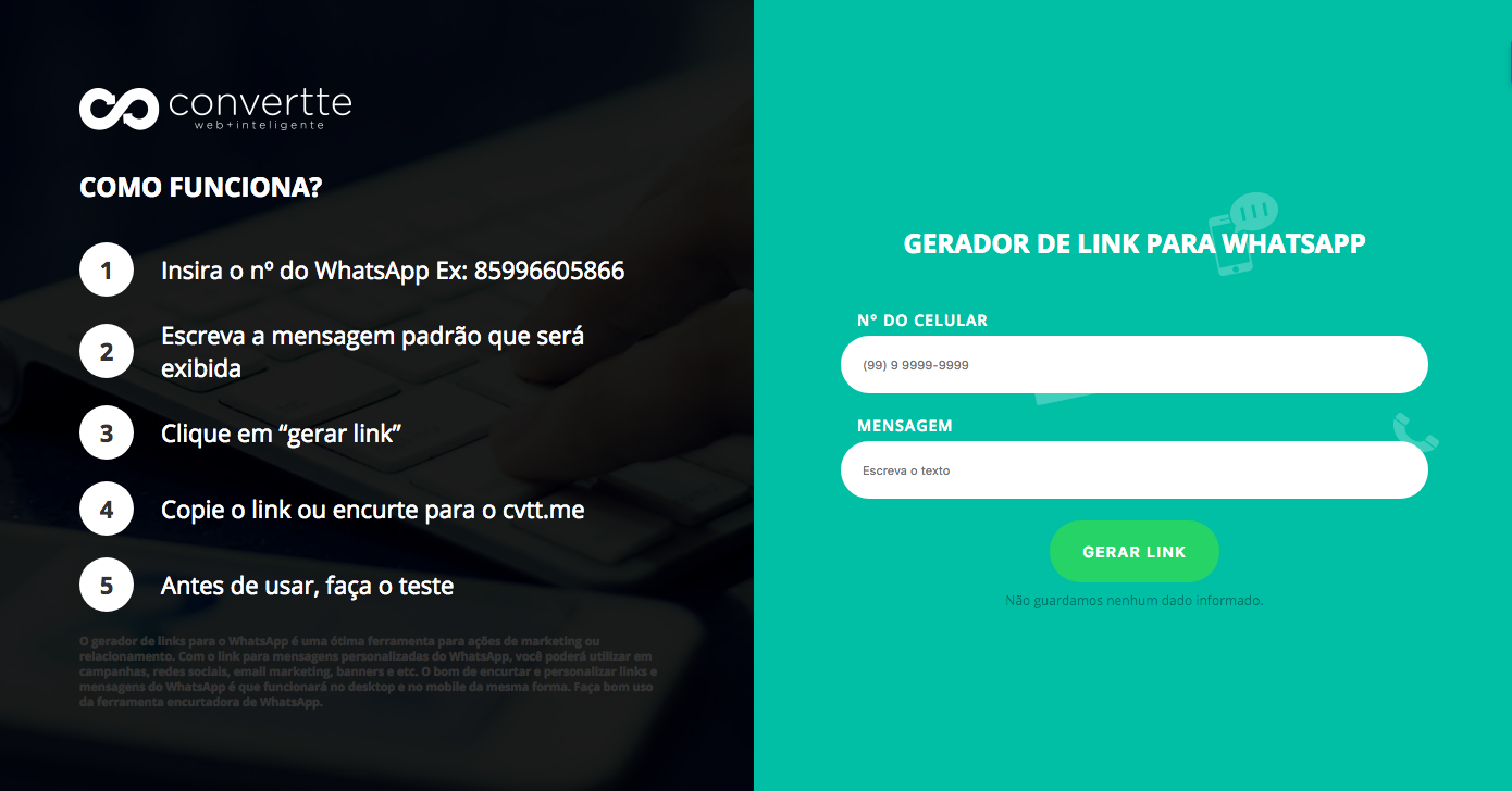gerador de link de whatsapp para divulgação em grupos